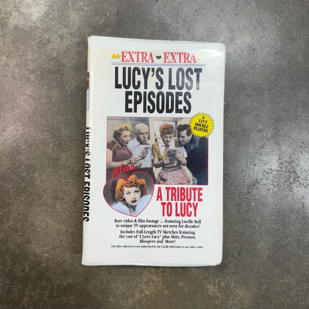 Vintage Lucille Ball VHS – Lucy’s Lost Episodes & A Tribute to Lucy